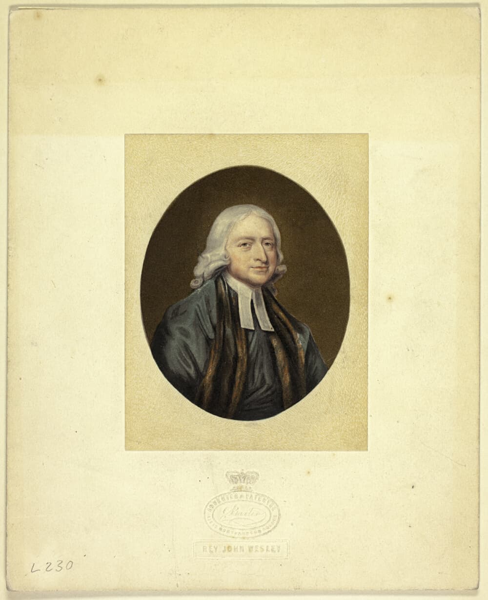 A work made of steel etching and stipple printed in black, with block printing in colors from nine blocks, on wove paper, laid down on original stamped mount.
