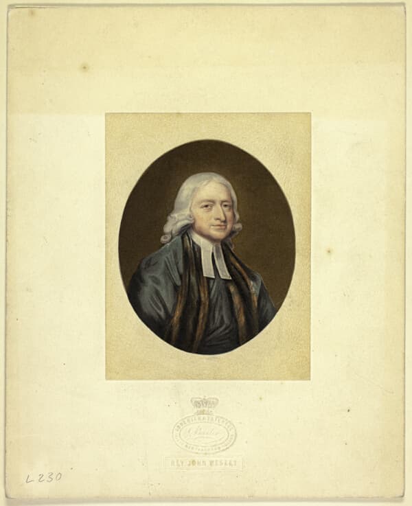 A work made of steel etching and stipple printed in black, with block printing in colors from nine blocks, on wove paper, laid down on original stamped mount.
